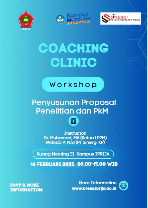 Tingkatkan Kualitas Proposal, LP2M IPRIJA Gelar Coaching Clinic Bidik Hibah Litapdimas dan LPDP