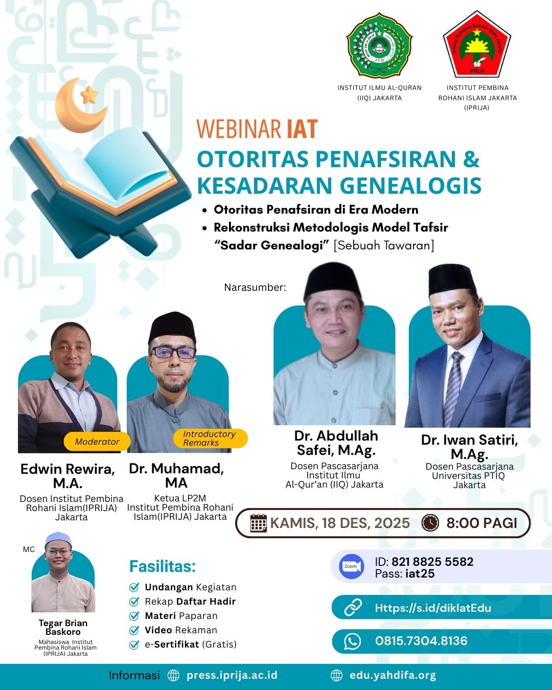 [Seminar Nasional IAT] Otoritas Penafsiran dan Kesadaran Genealogis Tafsir